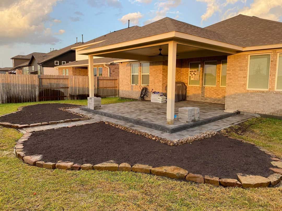 Landscaping bed construction and preparation