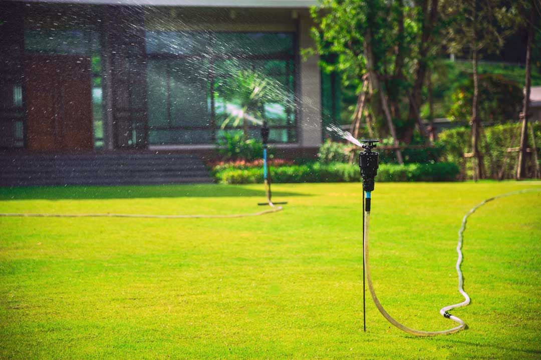 Watering system for backyards