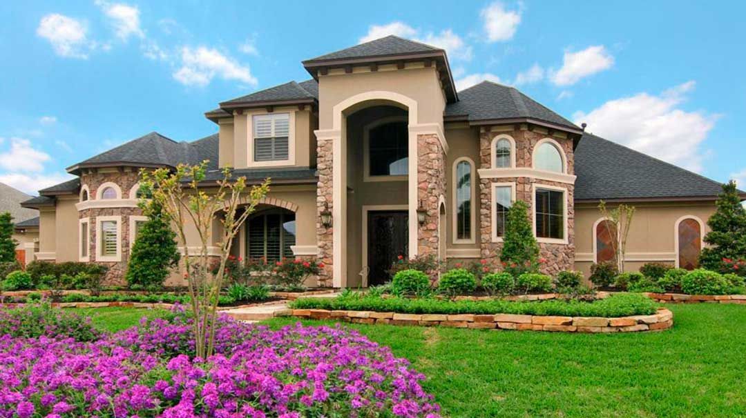 Large landscaping for appeal with Rock Rose plants and flowers