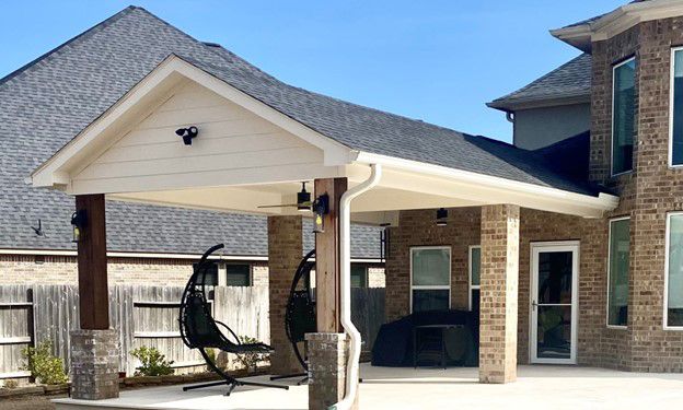 Custom outdoor covered pavers patio
