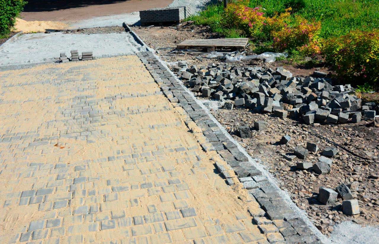 Polymeric sand application
