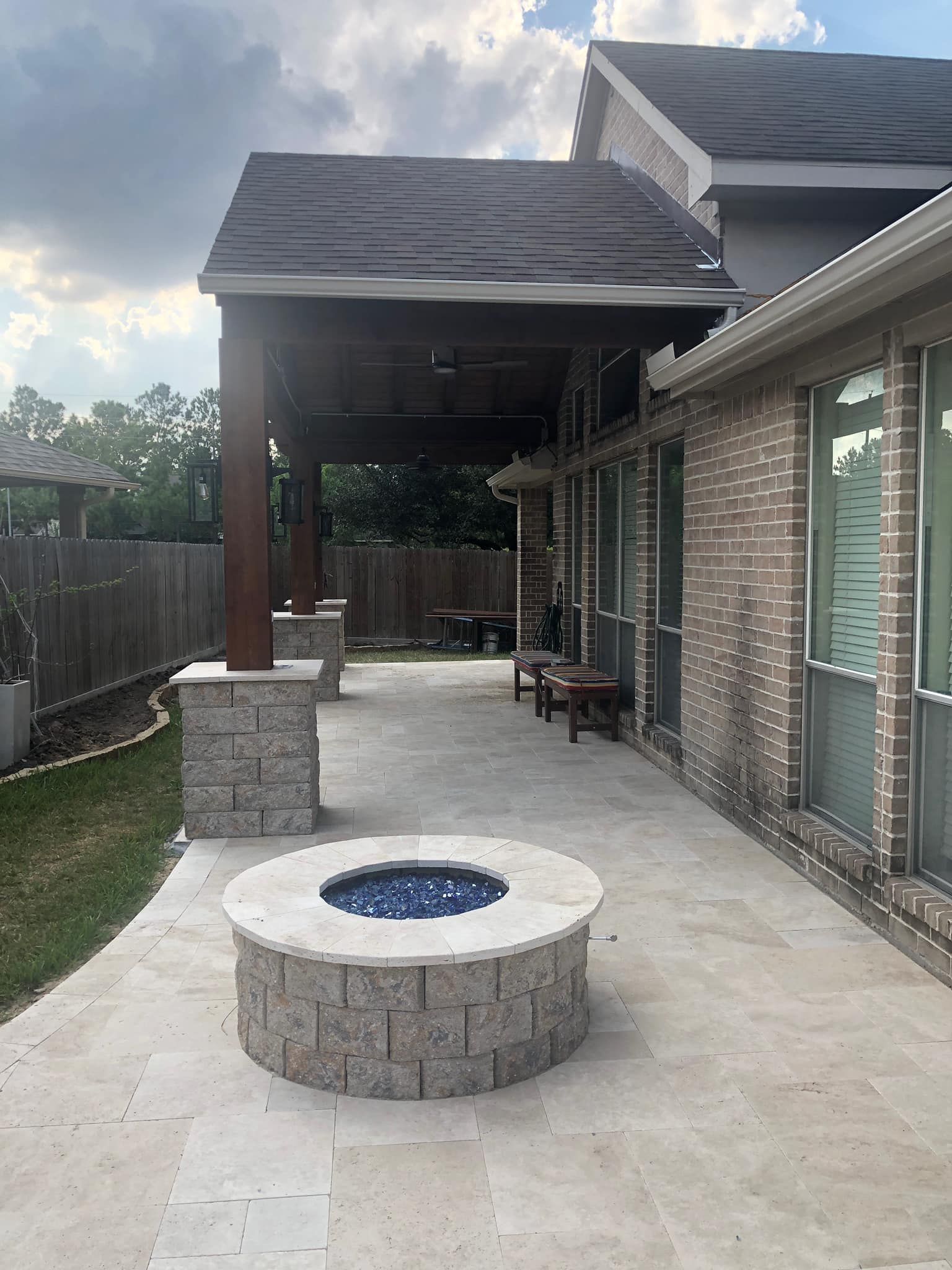 Solid Wood gable Patio Cover