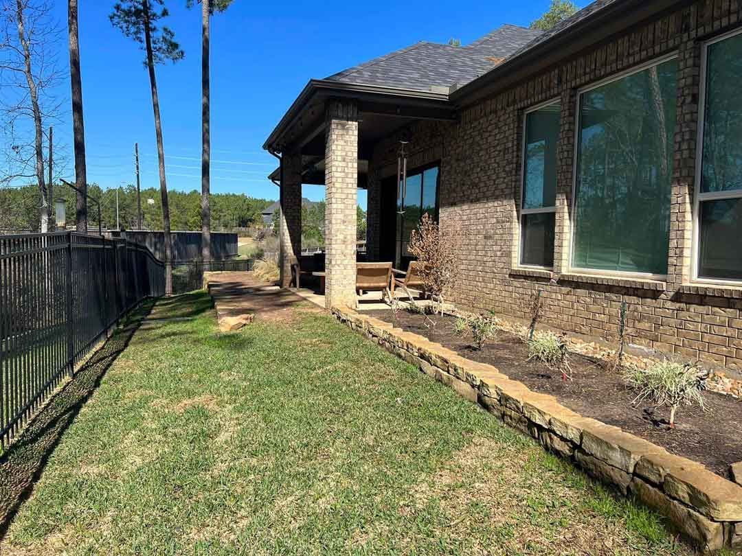 Sod backyard
