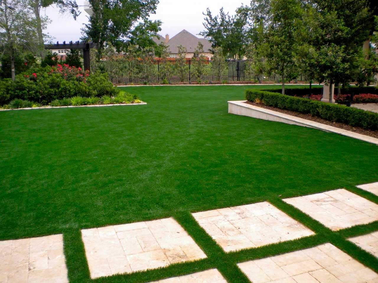 Artificial turf large backyard