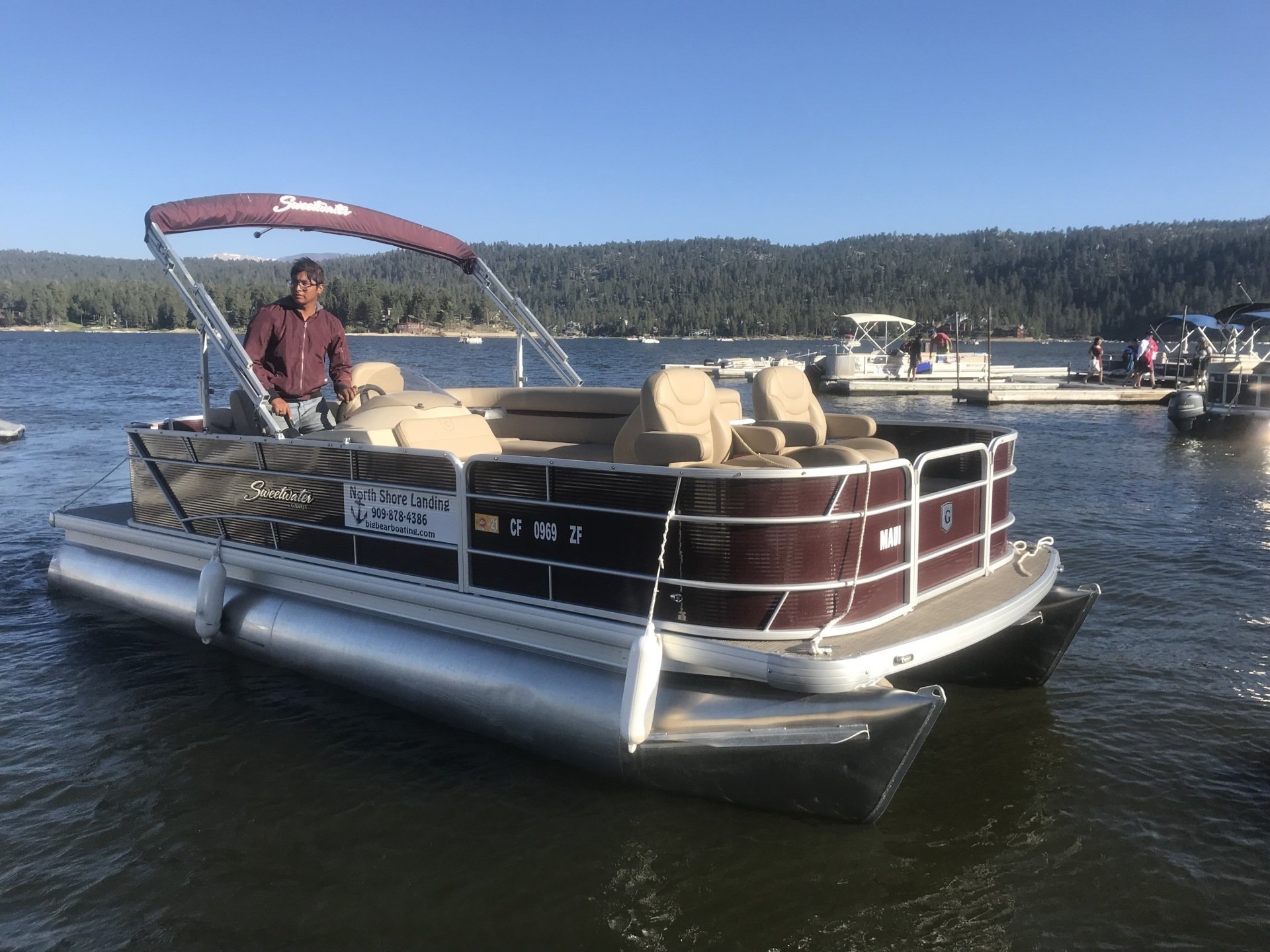 Pontoon Boat Rentals in Big Bear Lake North Shore Landing