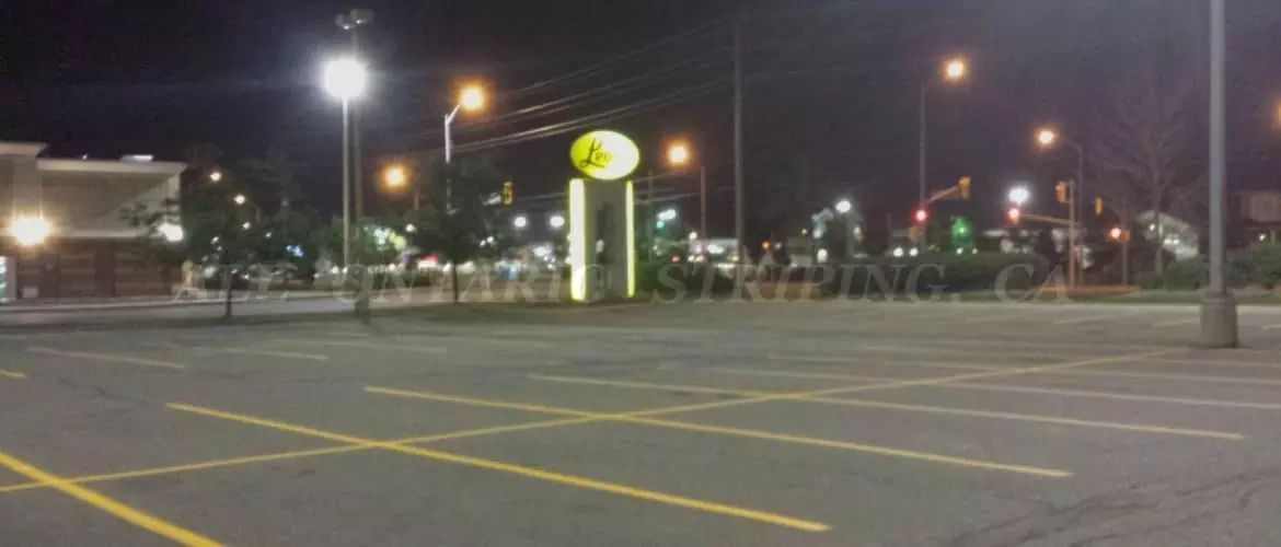parking lot at night