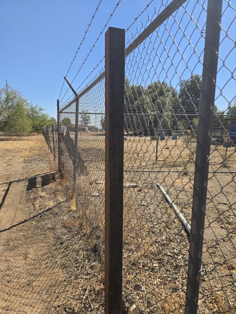 Chain link fencing providing security and visibility in Maricopa