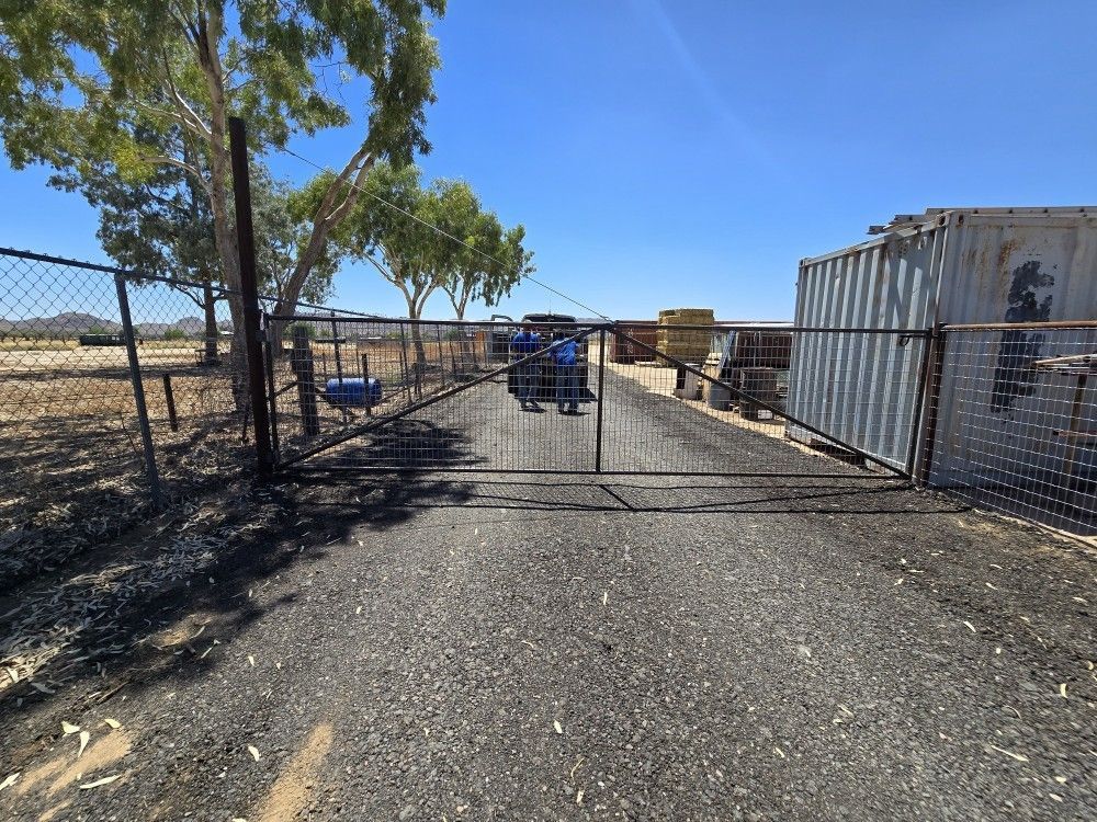 Commercial perimeter fencing at a Maricopa property
