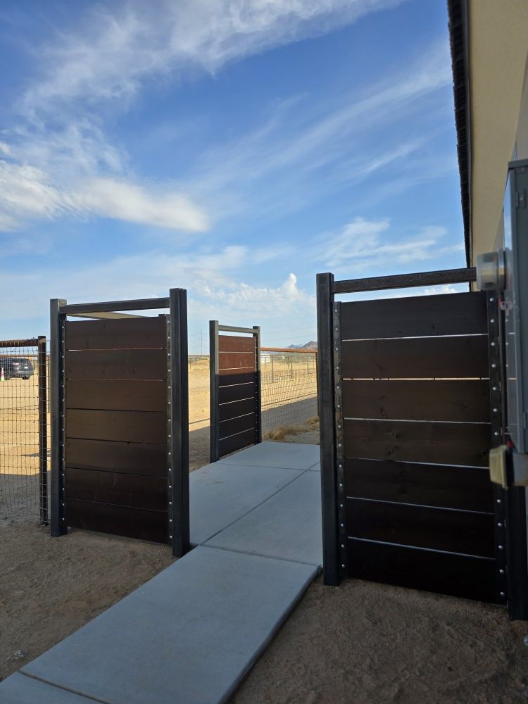 Custom gate installed on a Maricopa Ranch