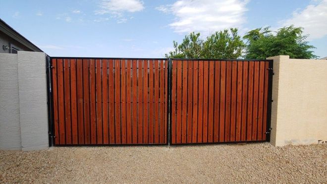 Fence and gate work at a Maricopa property