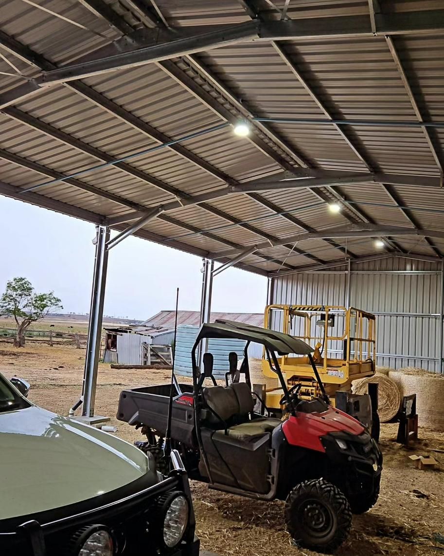 New Lights Installed In A Shed — Stand Fast Electrical Pty Ltd in Warwick, QLD
