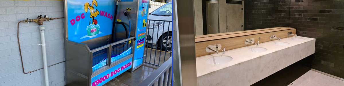 Dog wash and Bathroom