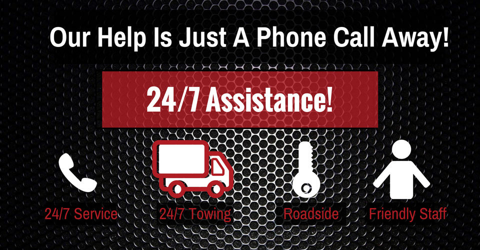 Emergency assistance graphic: text