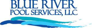 The logo for blue river pool services , llc