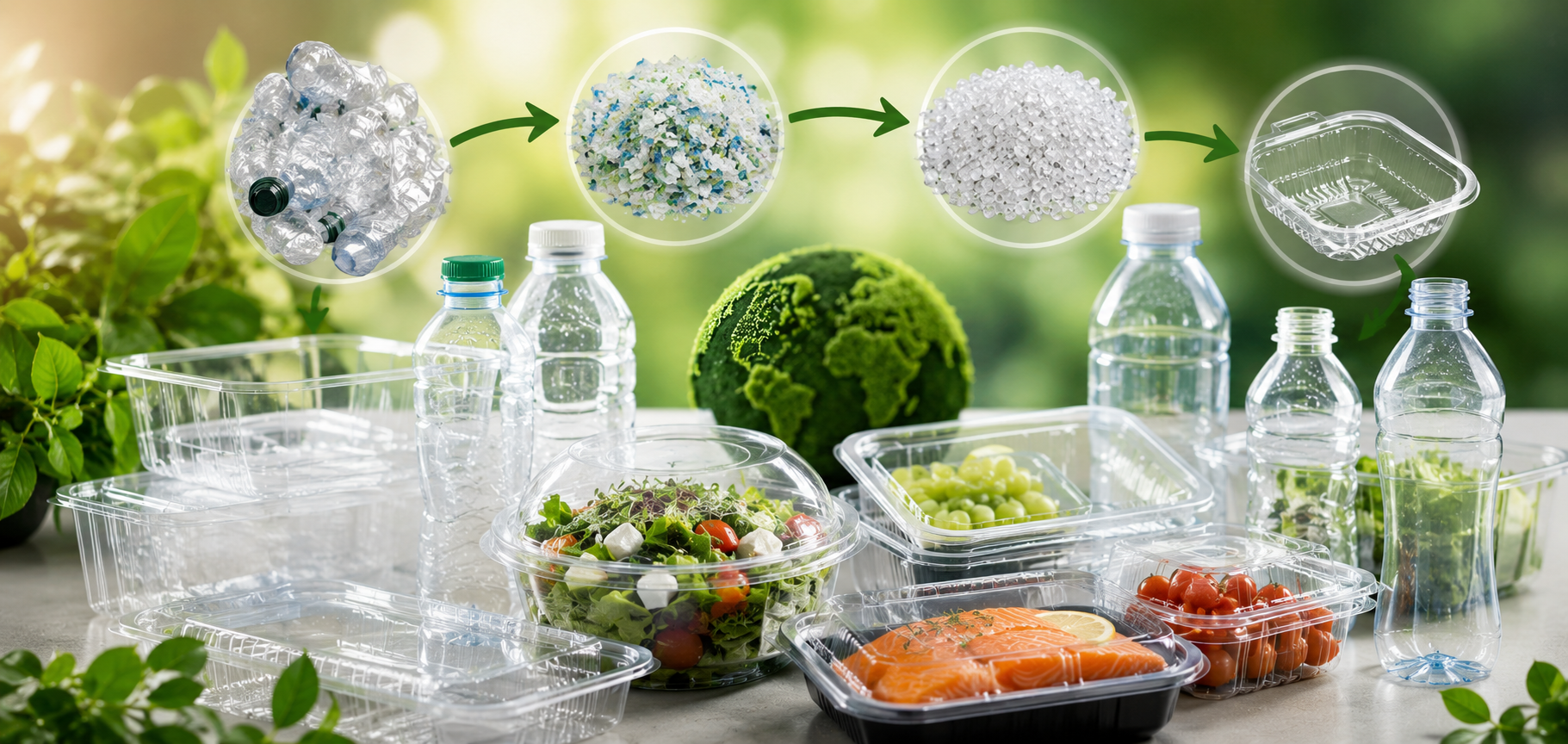 PET e RPET: il futuro intelligente degli imballaggi alimentari