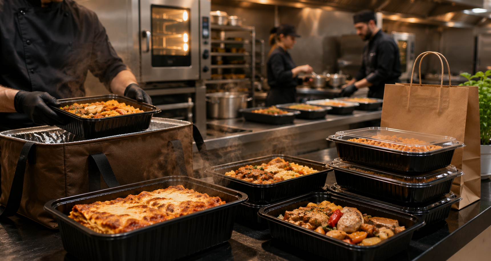 Vaschette ad uso caldo un alleato indispensabile per gastronomie, macellerie, catering e mense