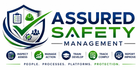 Assured Safety Management logo with shield, checkmark, and service icons in blue and green