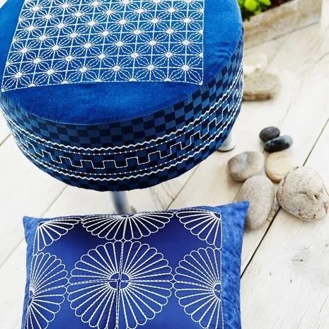 Embroidered Seat Cover and Pillow Case