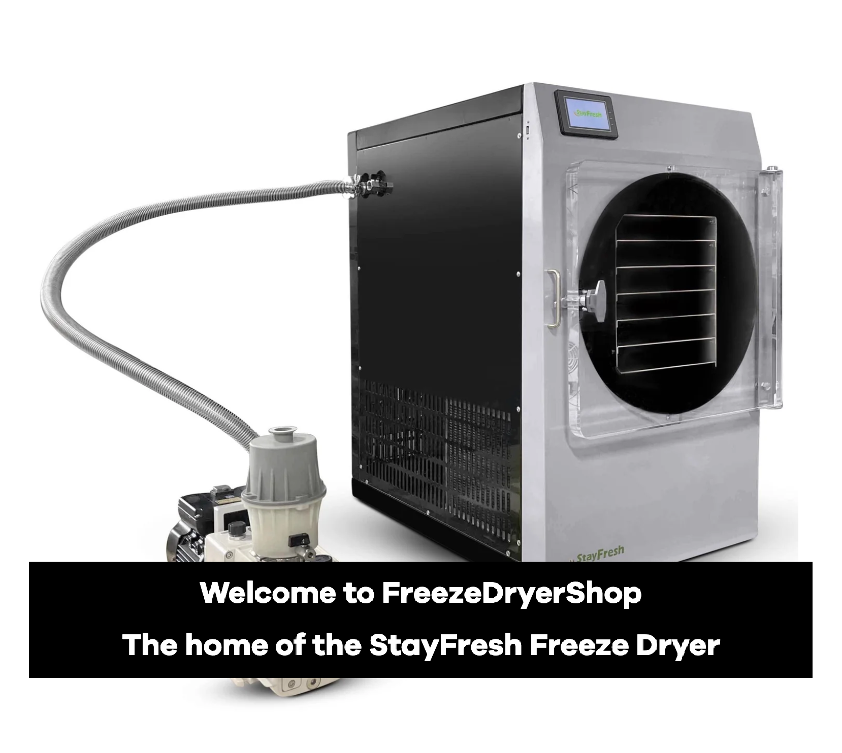 StayFresh freeze dryer displayed in a bright home kitchen