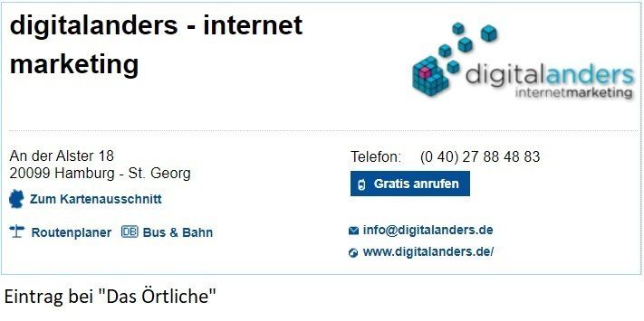 Local SEO Eintrag bei
