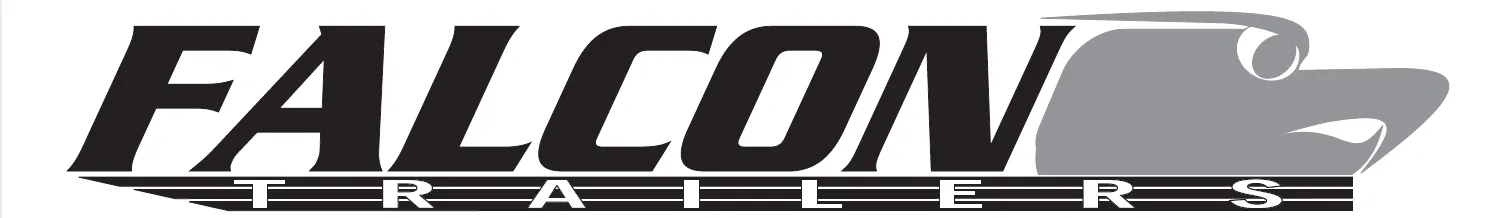Black Falcon Trikers logo with stylized falcon head and bold black text on a white background