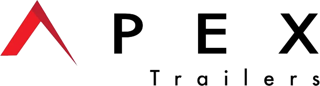 PEX Trailers logo with a red stylized “A” and black text on white background