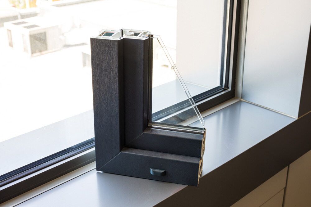 A Close Up Of A Window Frame On A Window Sill — Datco Aluminium Pty Ltd In Murwillumbah, NSW