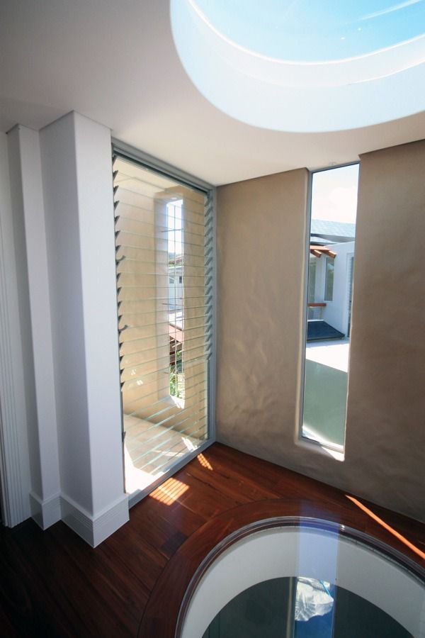 A Room With A Spiral Staircase And A Skylight — Datco Aluminium Pty Ltd In Gold Coast, QLD