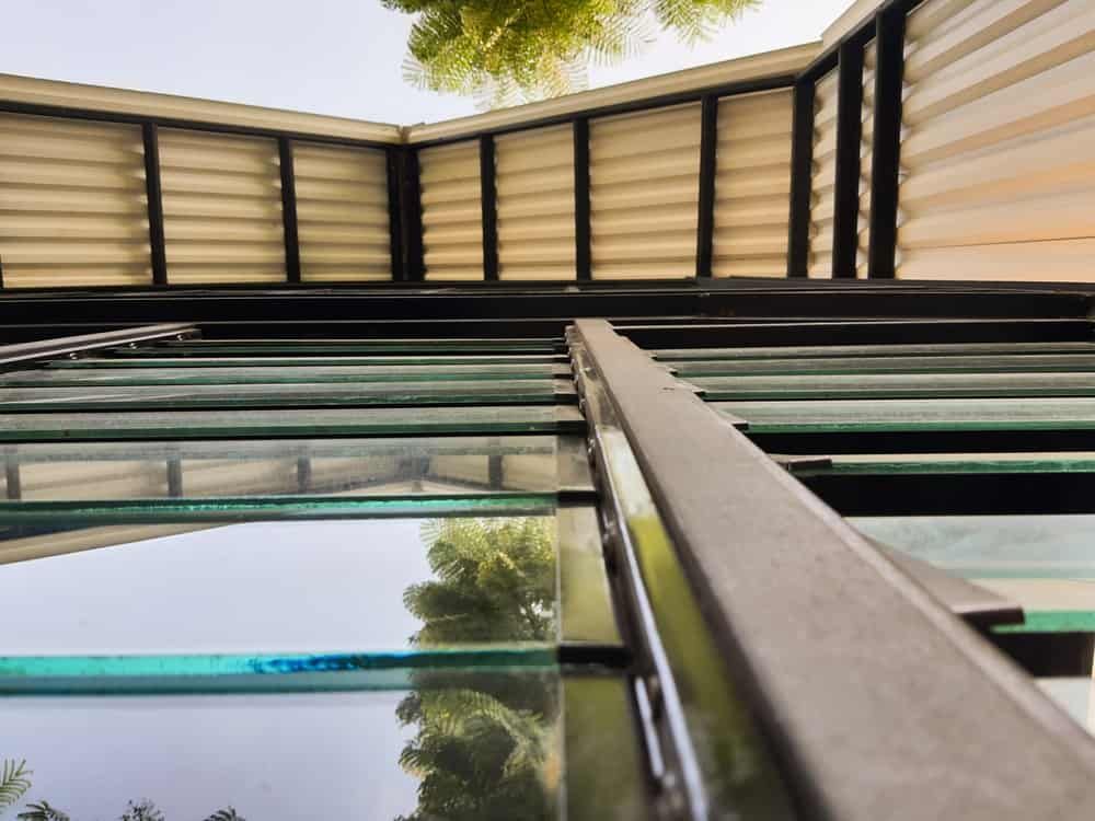 Looking Up At A Building With A Glass Roof — Datco Aluminium Pty Ltd In Murwillumbah, NSW 