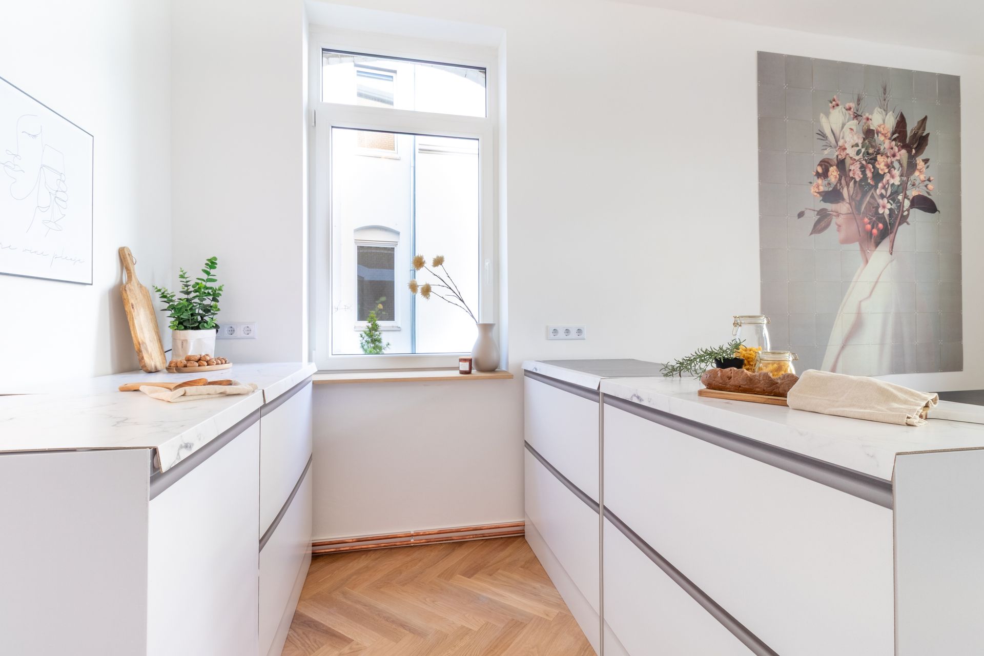 Wohnung für Immobilienverkauf inszeniert
