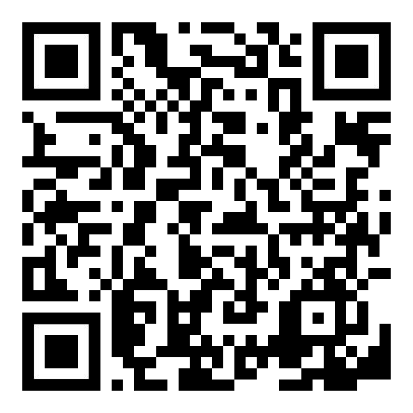 Ein schwarz-weißer QR-Code auf weißem Hintergrund.