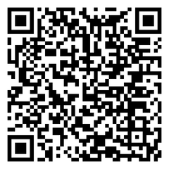 Ein schwarz-weißer QR-Code auf weißem Hintergrund.
