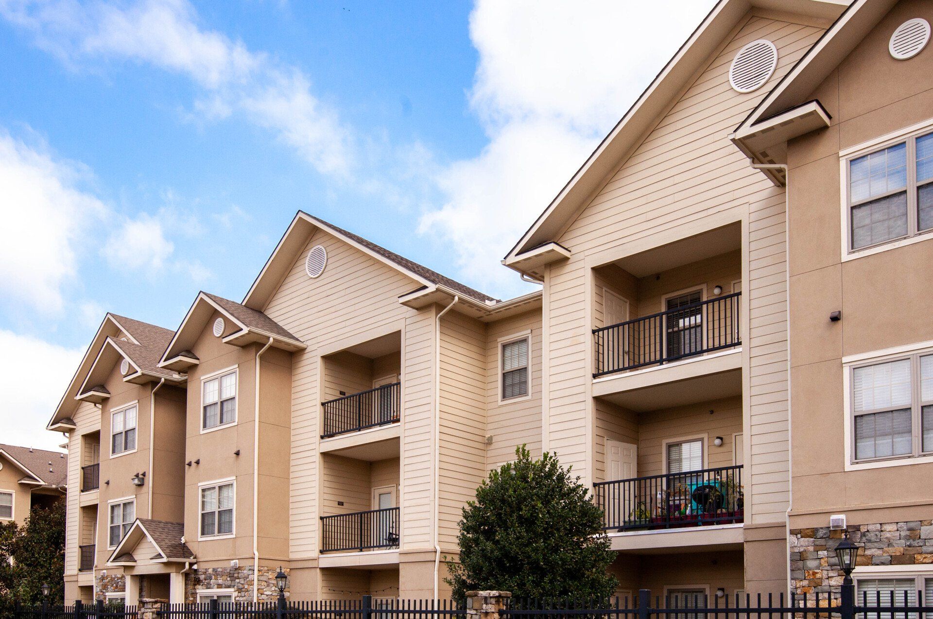 marquis on memorial exterior balconies