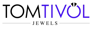 TOMTIVOL JEWELS logo in black and blue text