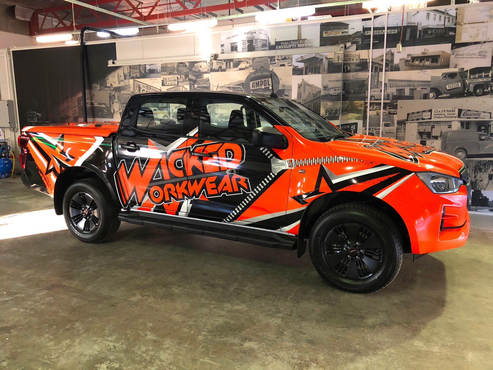 Wicked Workwear UTE carwrap