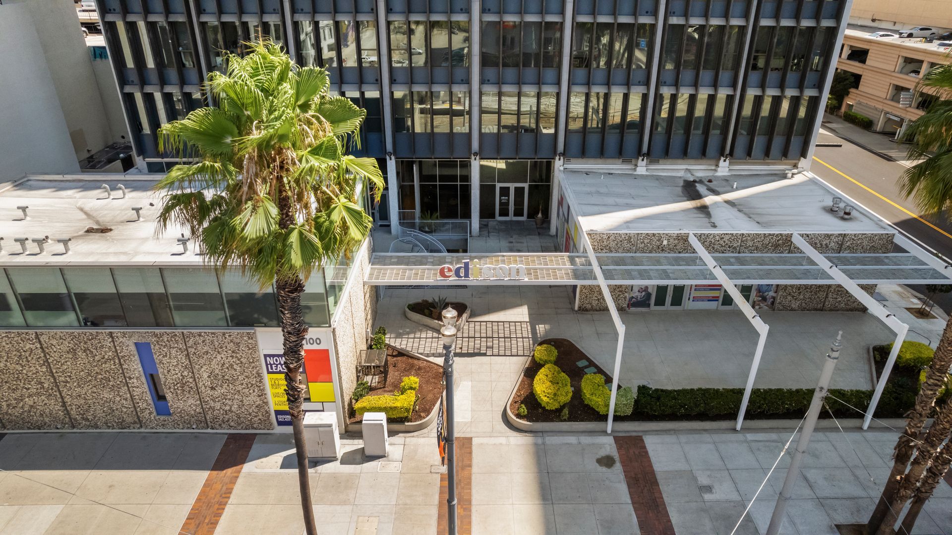 overhead view of front entry