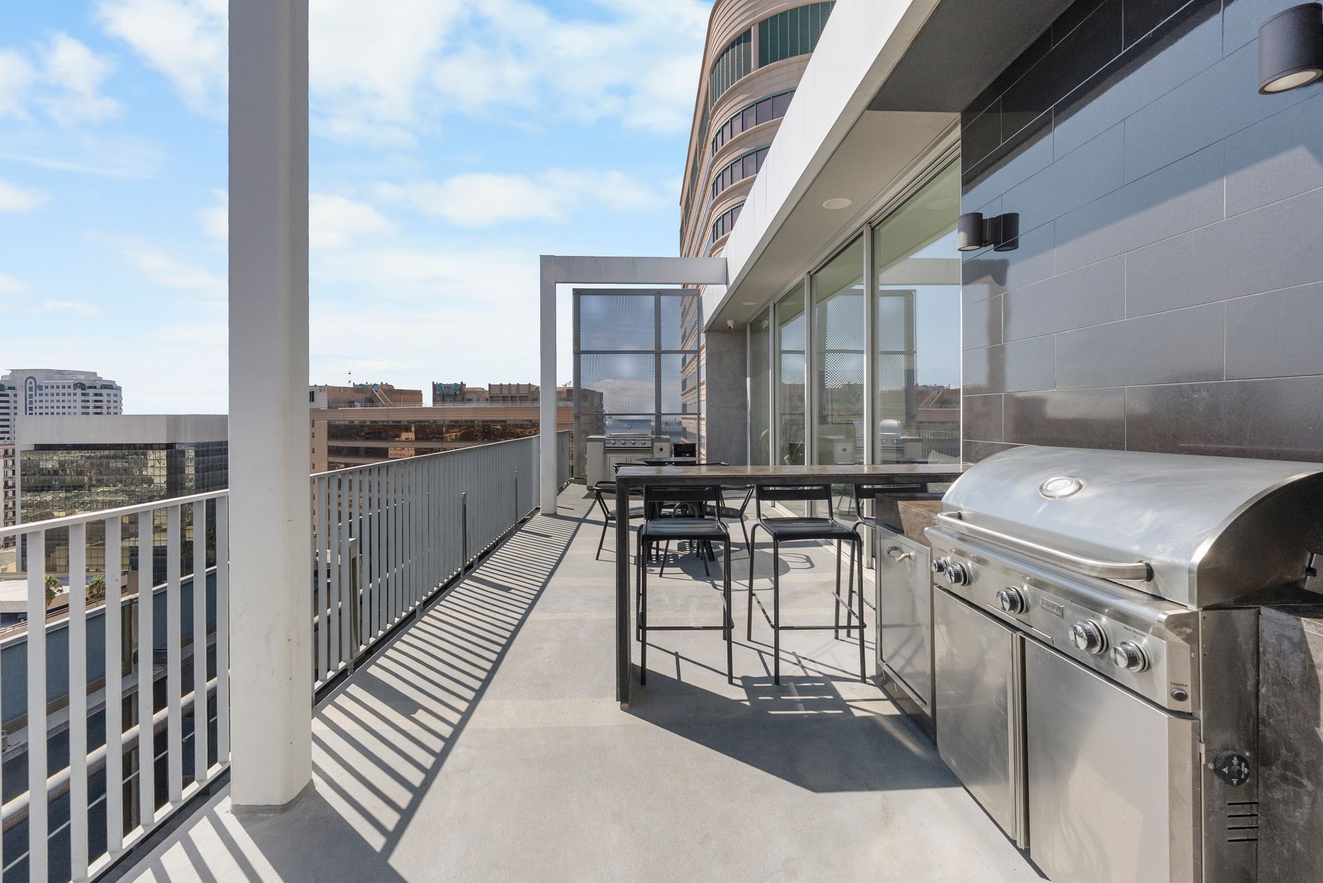 bbq grill and table