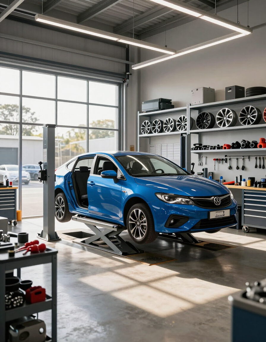 Workshop interior at 37 Campbell Street, Tokoroa