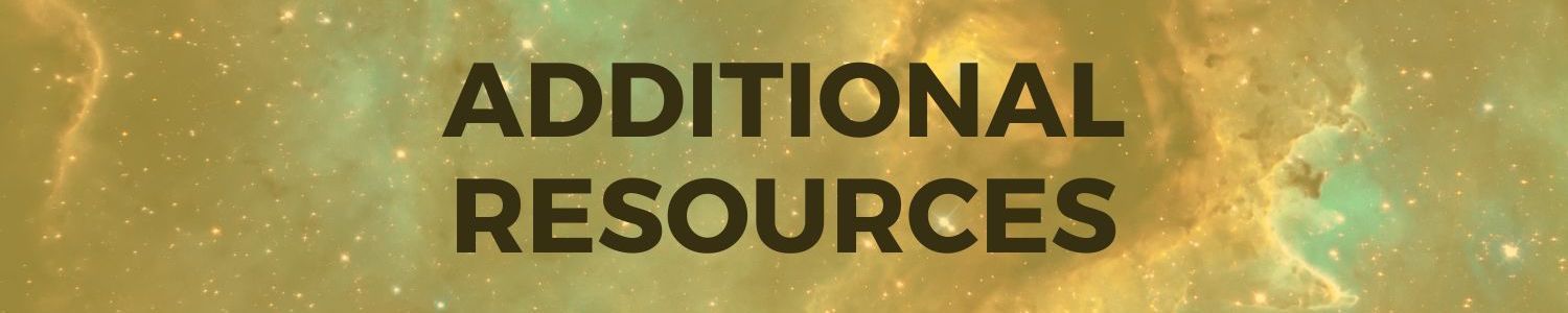 A sign that says additional resources on it
