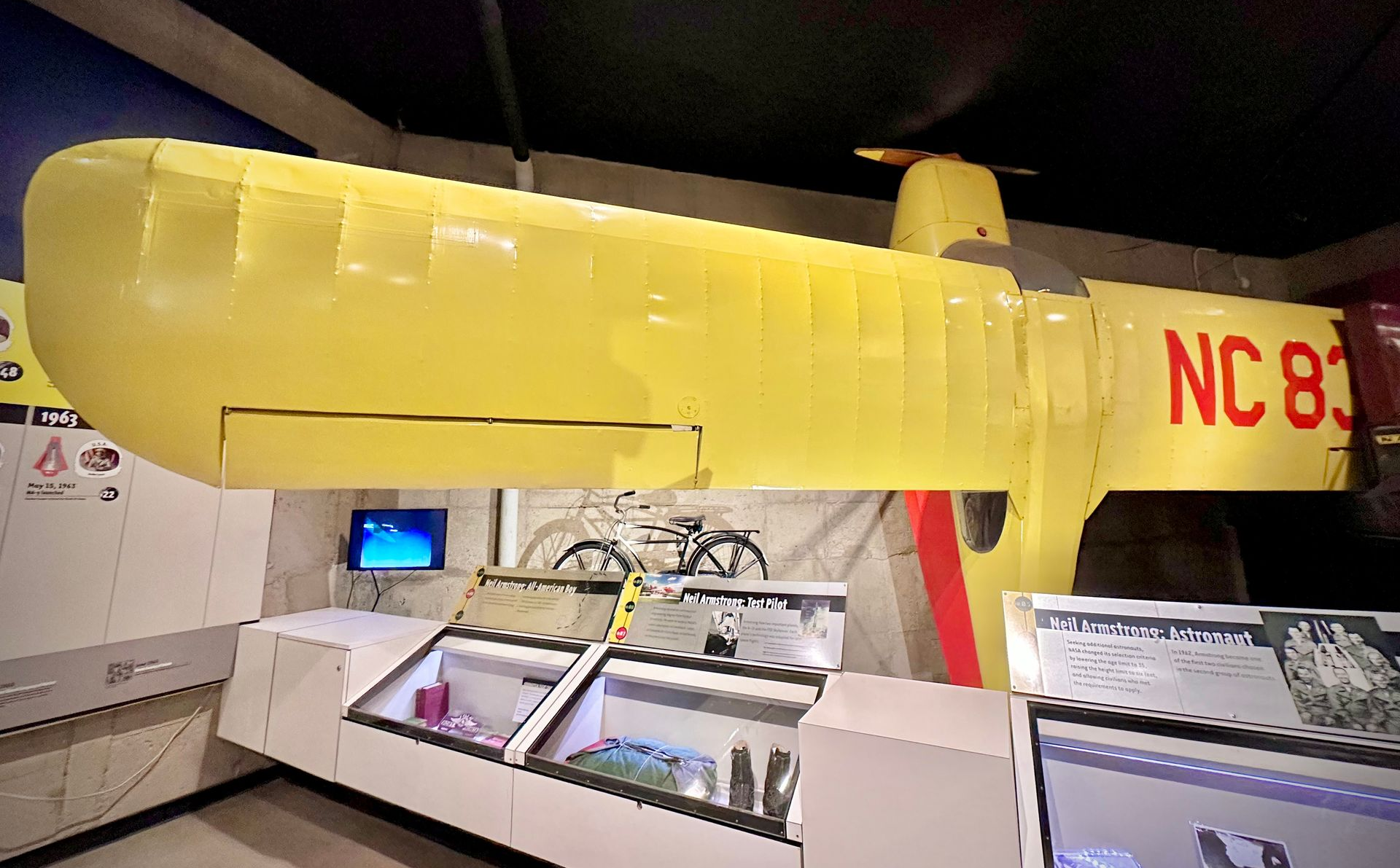 The Aeronca Champ the Neil Armstrong flew at Port Koneta.