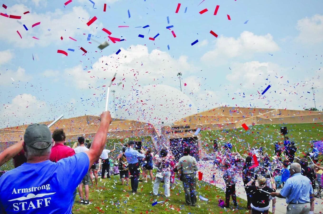 Confetti for the museum's 50th anniversary party in 2022. 