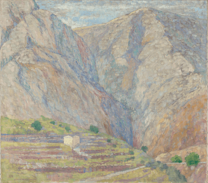 Delphi (2), Öl auf Leinwand, von Bô Yin Râ Delphi (2), Öl auf Leinwand, von Bô Yin Râ