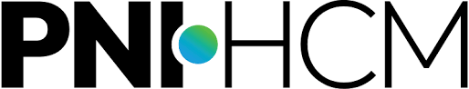 The pnhcm logo is black and blue with a green circle in the middle.
