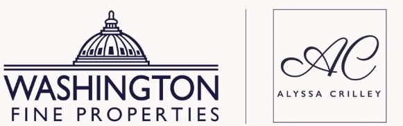 The logo for washington fine properties has a dome on it.