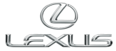 Lexus logo in metallic silver on a white background