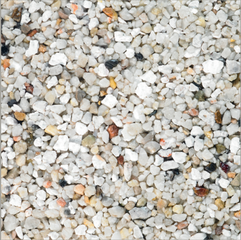 Glacier blend, colour for resin driveways, footpaths, and patios.