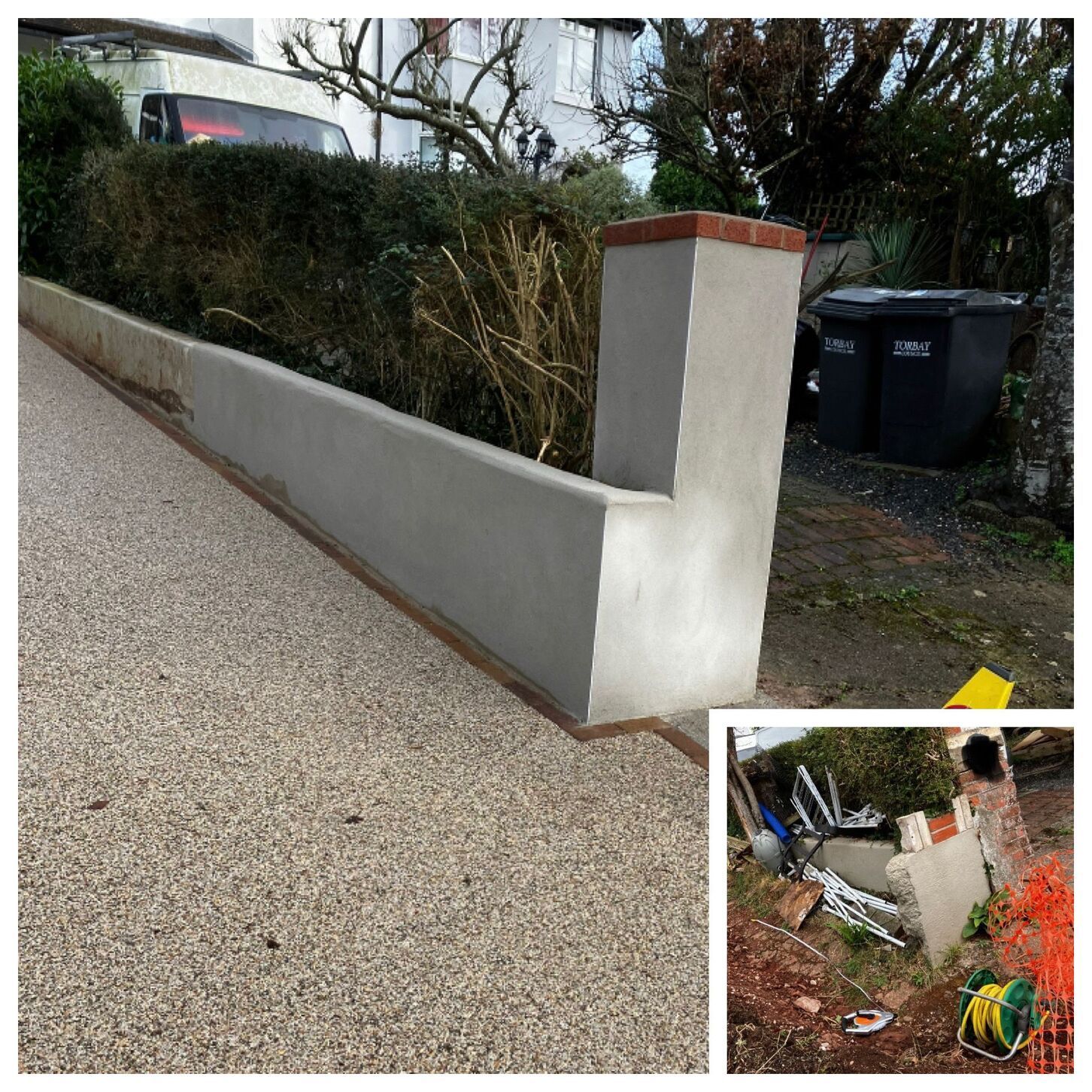 Resin driveway transformation in Torquay.