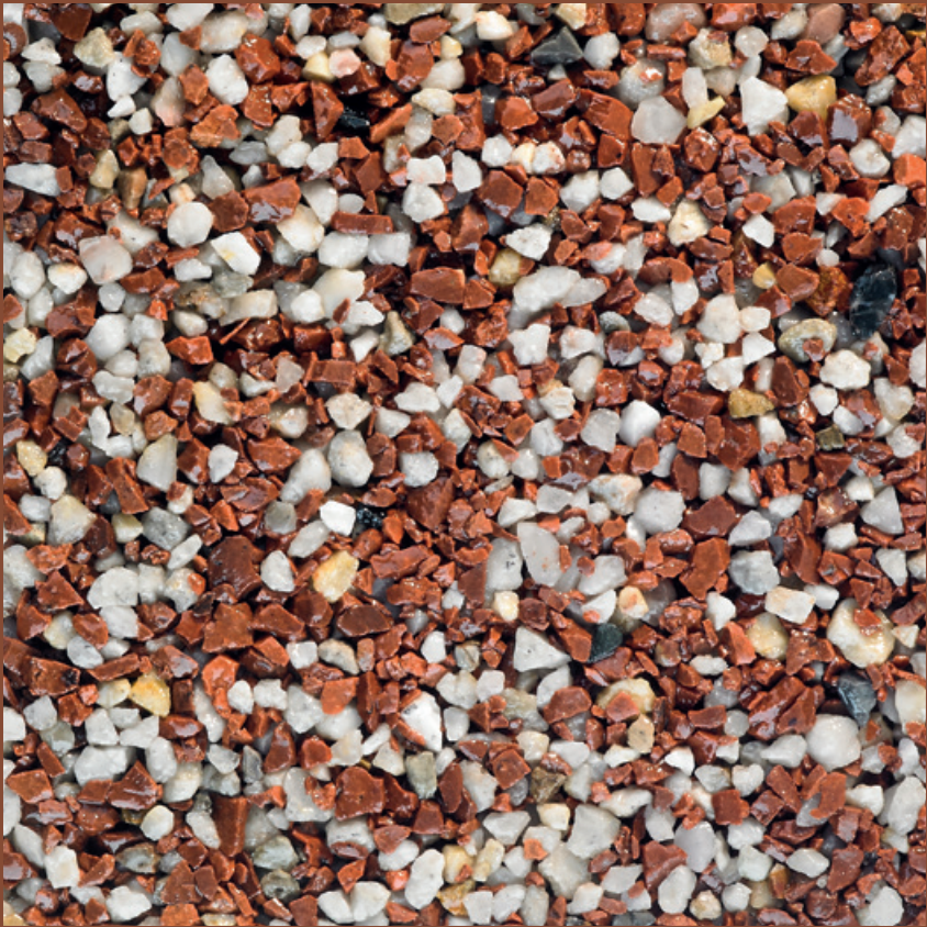 Santorini blend, colour for resin driveways, footpaths, and patios.