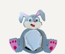 handcrafted bunny rabbit kids mirror