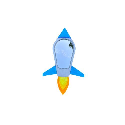 rocketship mirror 